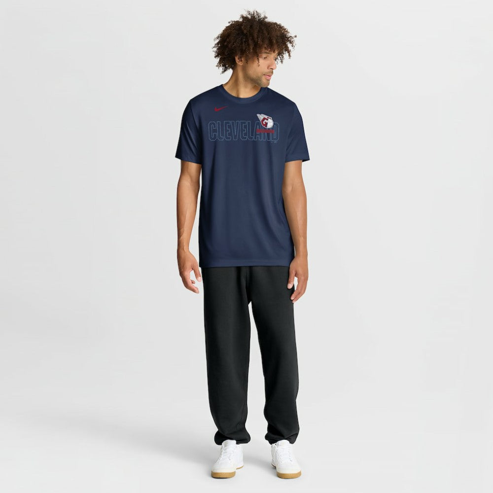 Cleveland Guardians Nike Knockout Team Legend Dri-FIT T-Shirt - Navy T-shirts