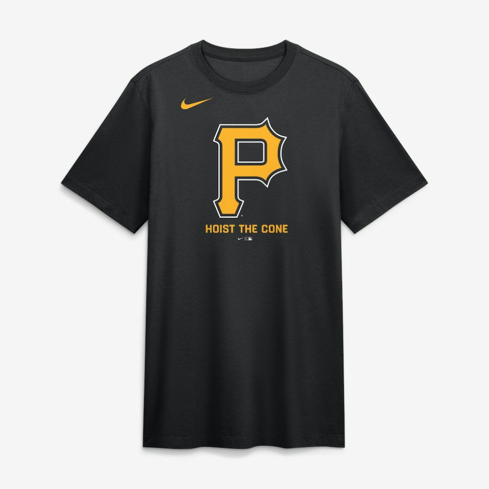 Pittsburgh Pirates Nike Tri-Blend Logo T-Shirt - Black T-shirts
