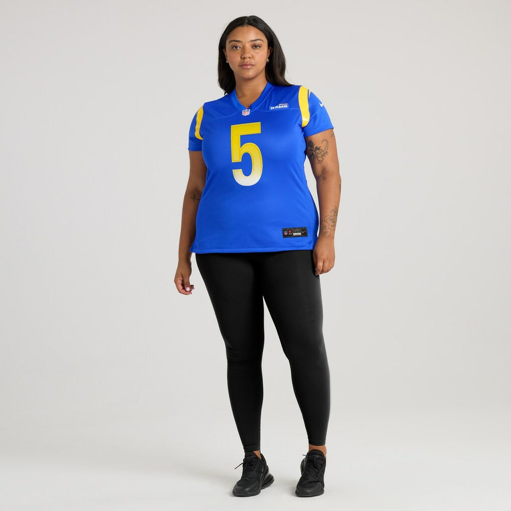 Tutu Atwell Los Angeles Rams Women's Home Game Jersey Royal