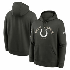 Indianapolis Colts Salute To Service Club Fleece Hoodie Olive