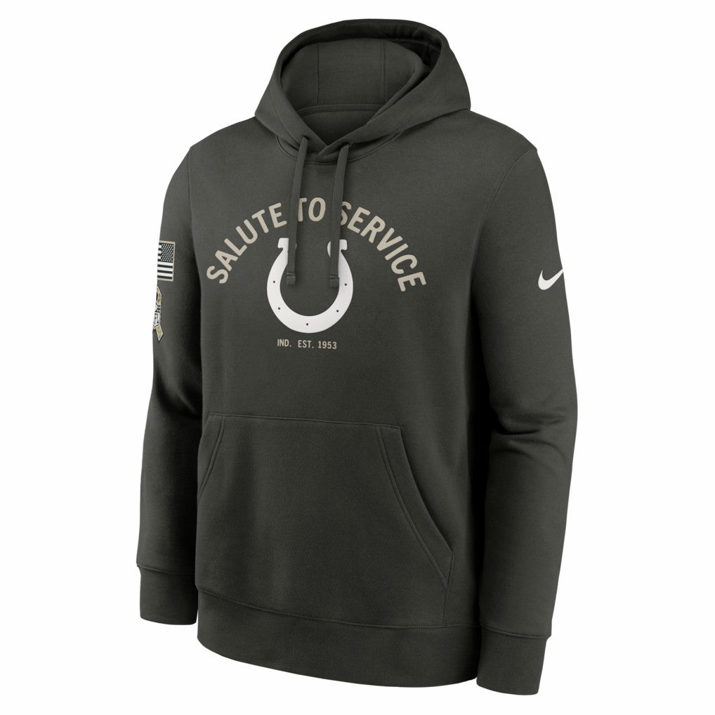 Indianapolis Colts Salute To Service Club Fleece Hoodie Olive