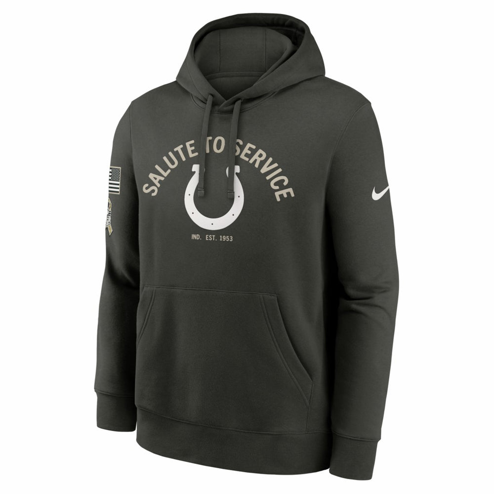 Indianapolis Colts Salute To Service Club Fleece Hoodie Olive