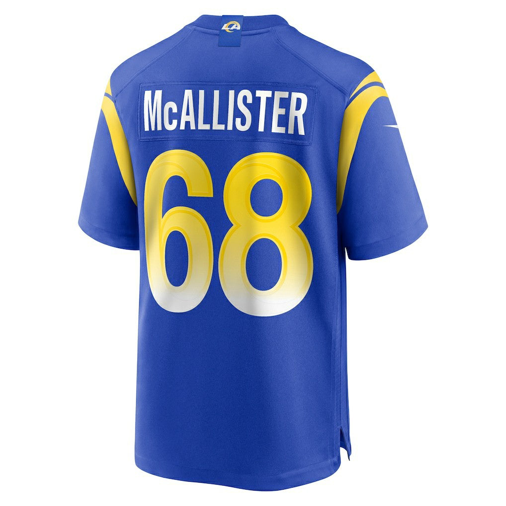 Mike McAllister Los Angeles Rams Home Game Jersey Royal