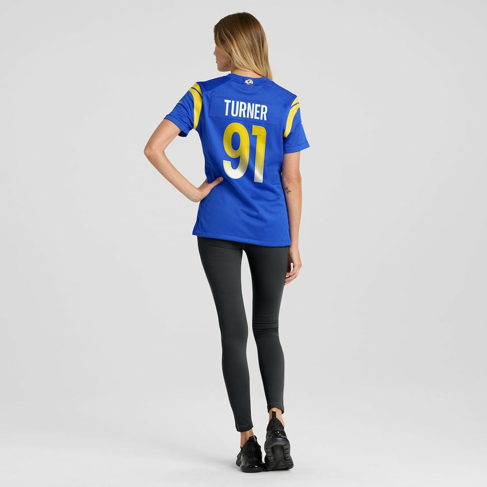 Kobie Turner Los Angeles Rams Women's Home Game Jersey Royal