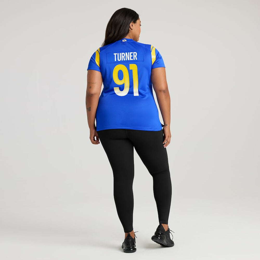 Kobie Turner Los Angeles Rams Women's Home Game Jersey Royal