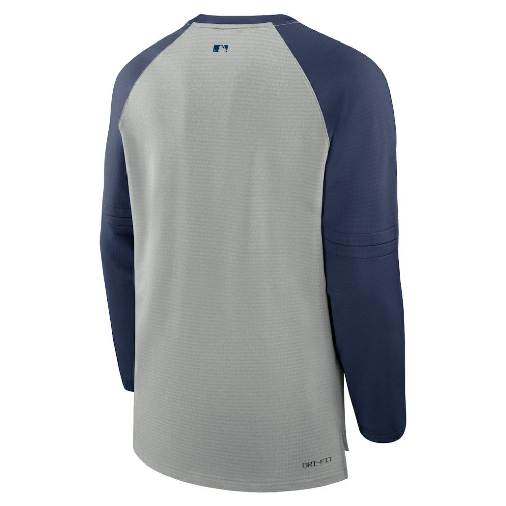 Houston Astros Nike Authentic Collection Game Time Raglan Performance Long Sleeve T-Shirt - Heather Gray/Navy T-shirts
