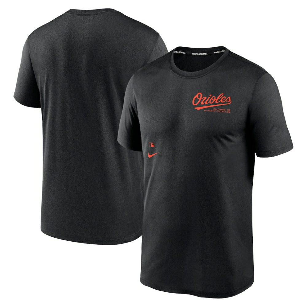 Baltimore Orioles Nike Authentic Collection Early Work Tri-Blend Performance T-Shirt - Black T-shirts