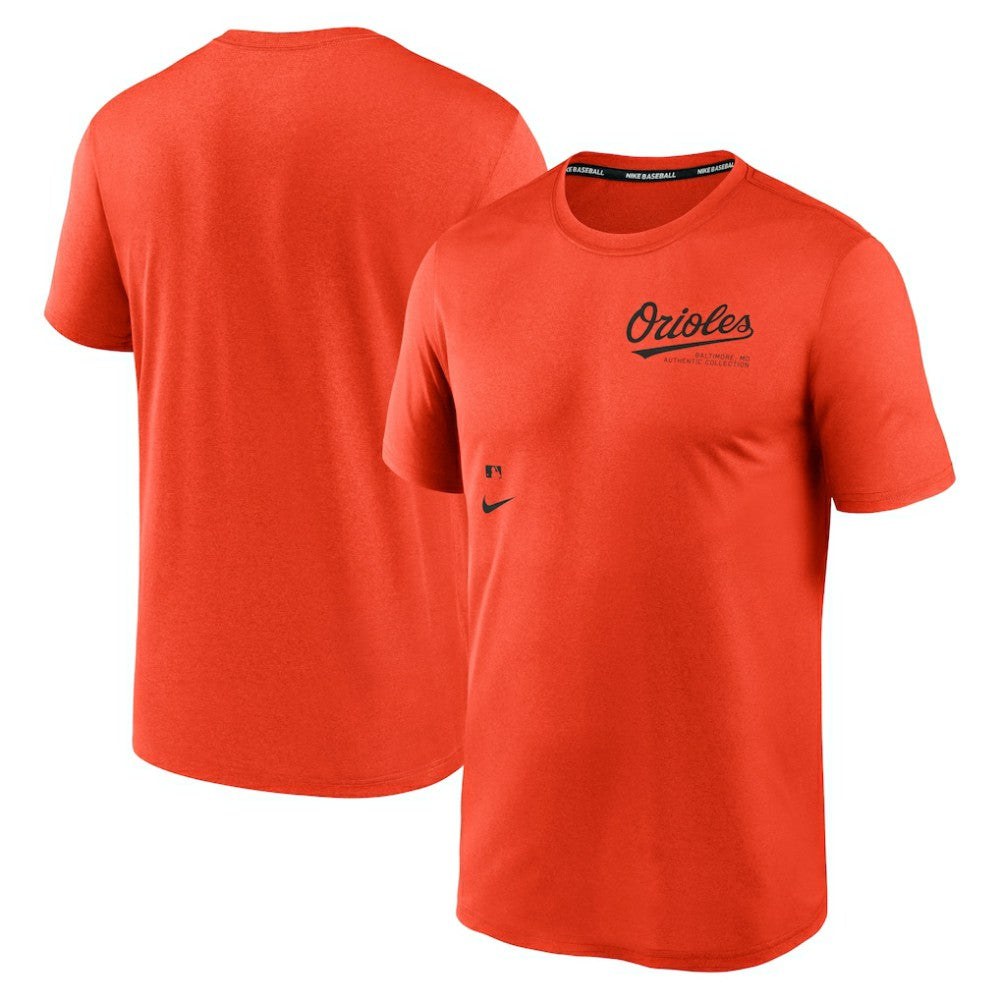 Baltimore Orioles Nike Authentic Collection Early Work Tri-Blend Performance T-Shirt - Orange T-shirts