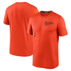 Baltimore Orioles Nike Authentic Collection Early Work Tri-Blend Performance T-Shirt - Orange T-shirts