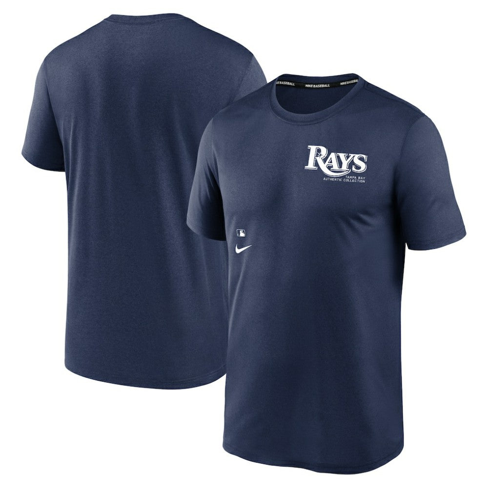 Tampa Bay Rays Nike Authentic Collection Early Work Tri-Blend Performance T-Shirt - Navy T-shirts