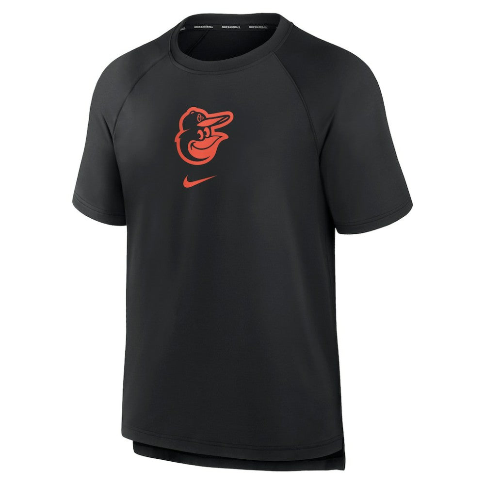Baltimore Orioles Nike Authentic Collection Pregame Raglan Performance T-Shirt - Black T-shirts