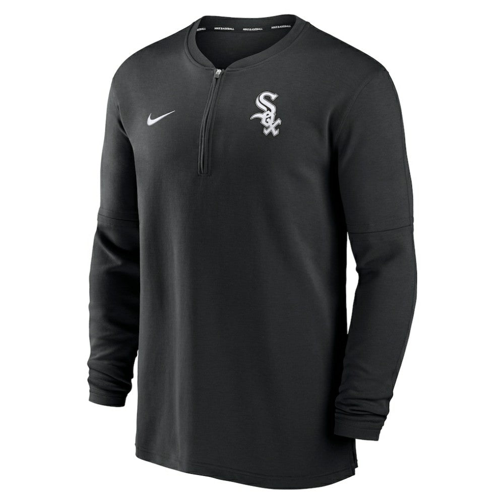 Chicago White Sox Nike Authentic Collection Game Time Performance Quarter-Zip Top - Black Tops