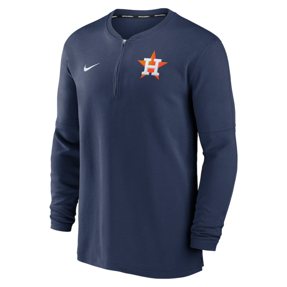 Houston Astros Nike Authentic Collection Game Time Performance Quarter-Zip Top - Navy Tops