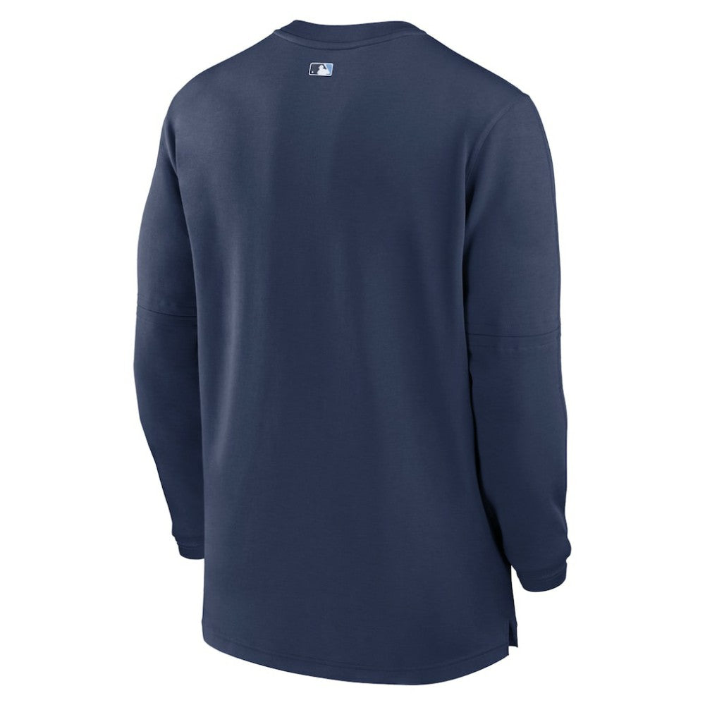 Tampa Bay Rays Nike Authentic Collection Game Time Performance Quarter-Zip Top - Navy Tops
