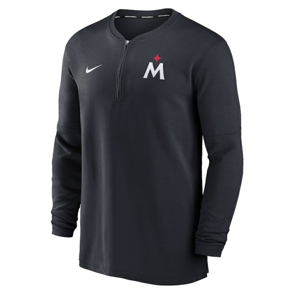 Minnesota Twins Nike Authentic Collection Game Time Performance Quarter-Zip Top - Navy Tops