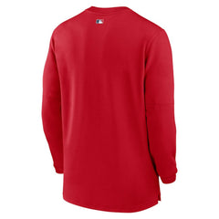 St. Louis Cardinals Nike Authentic Collection Game Time Performance Quarter-Zip Top - Red Tops