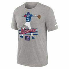 Malik Nabers New York Giants Player Graphic T-Shirt Heather Gray