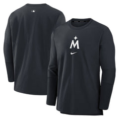 Minnesota Twins Nike Authentic Collection Player Dri-FIT Lightweight Pullover - Navy Pullover