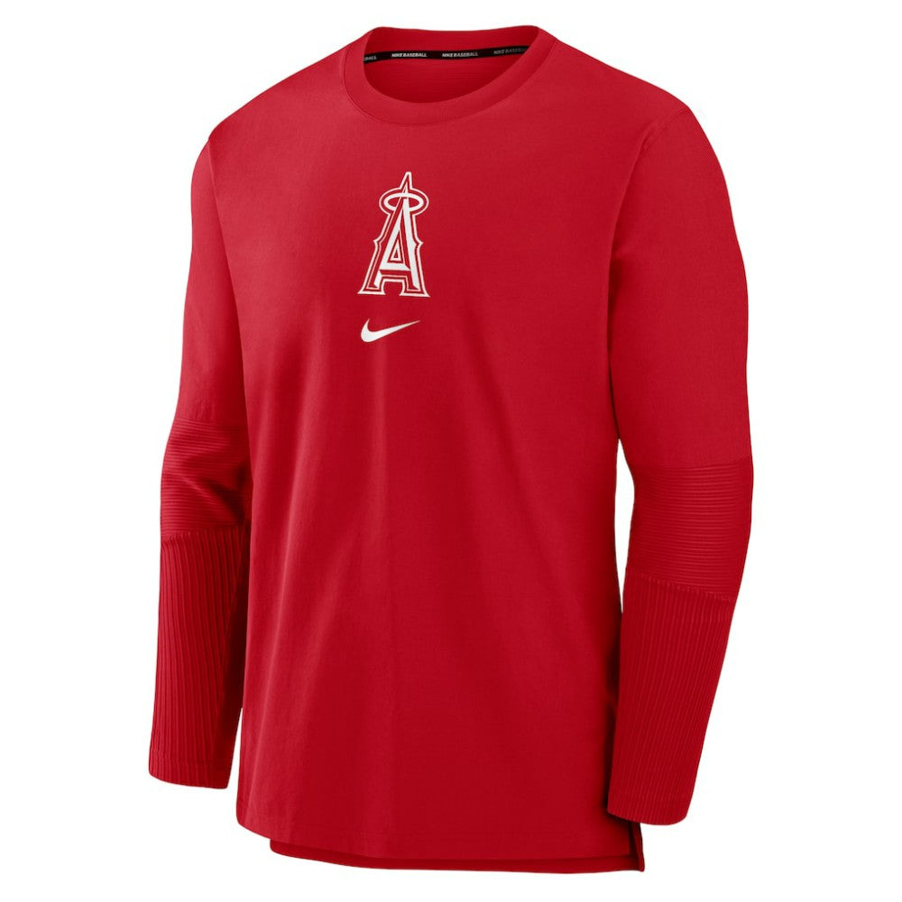Los Angeles Angels Nike Authentic Collection Player Dri-FIT Lightweight Pullover - Red Pullover