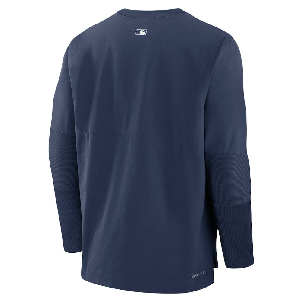 Tampa Bay Rays Nike Authentic Collection Player Dri-FIT Lightweight Pullover - Navy Pullover