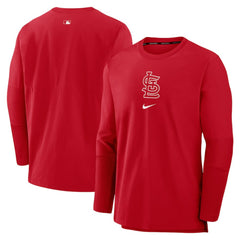 St. Louis Cardinals Nike Authentic Collection Player Dri-FIT Lightweight Pullover - Red Pullover