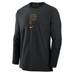 Pittsburgh Pirates Nike Authentic Collection Player Dri-FIT Lightweight Pullover - Black Pullover