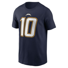 Justin Herbert Los Angeles Chargers Alternate Super Chargers Name & Number T-Shirt Navy