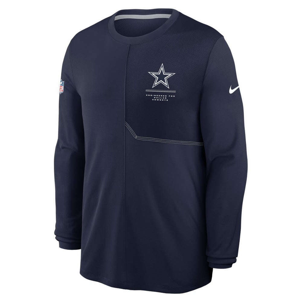 Dallas Cowboys Sideline Coach UV Dri-FIT Long Sleeve Shirt Navy