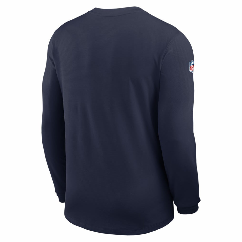 Dallas Cowboys Sideline Coach UV Dri-FIT Long Sleeve Shirt Navy