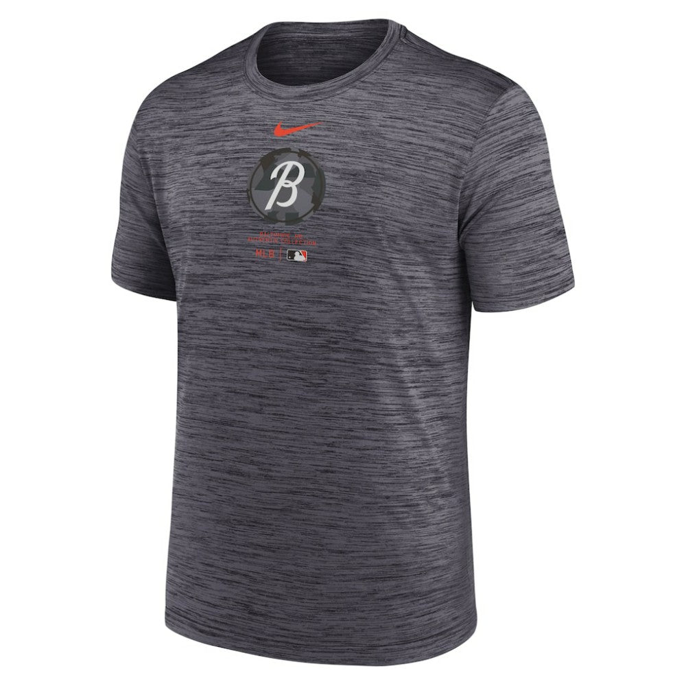 Baltimore Orioles Nike City Connect Authentic Collection Practice Velocity Performance T-Shirt - Black T-shirts