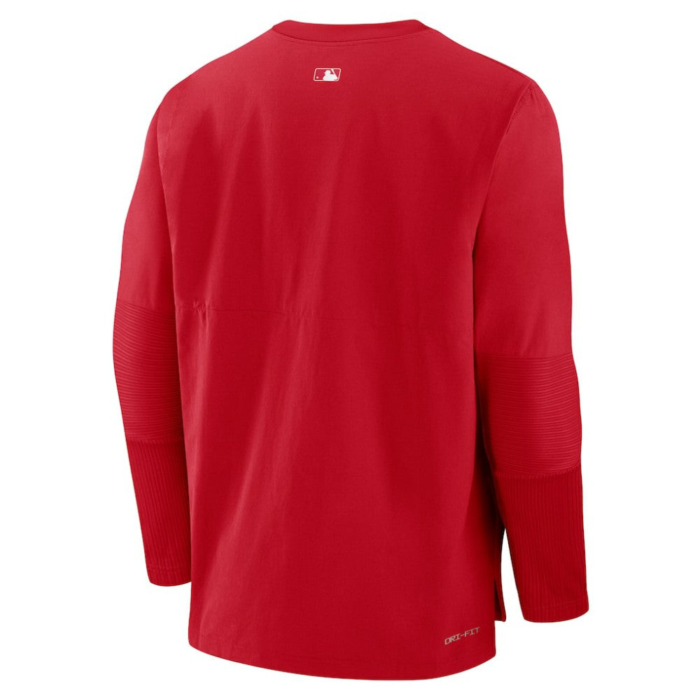 Los Angeles Angels Nike Authentic Collection Player Dri-FIT Lightweight Pullover - Red Pullover