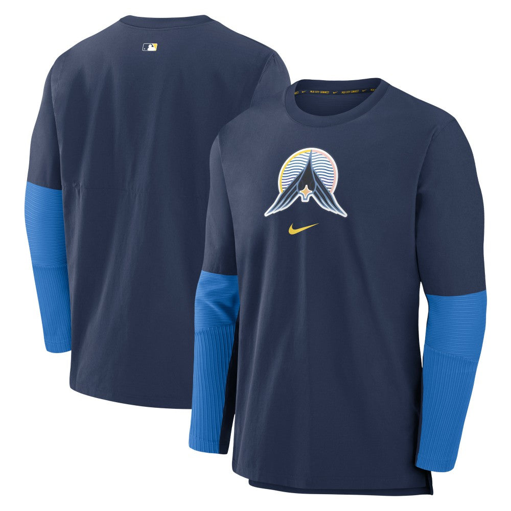 Minnesota Twins Nike Authentic Collection Player Dri-FIT Lightweight Pullover - Navy Pullover