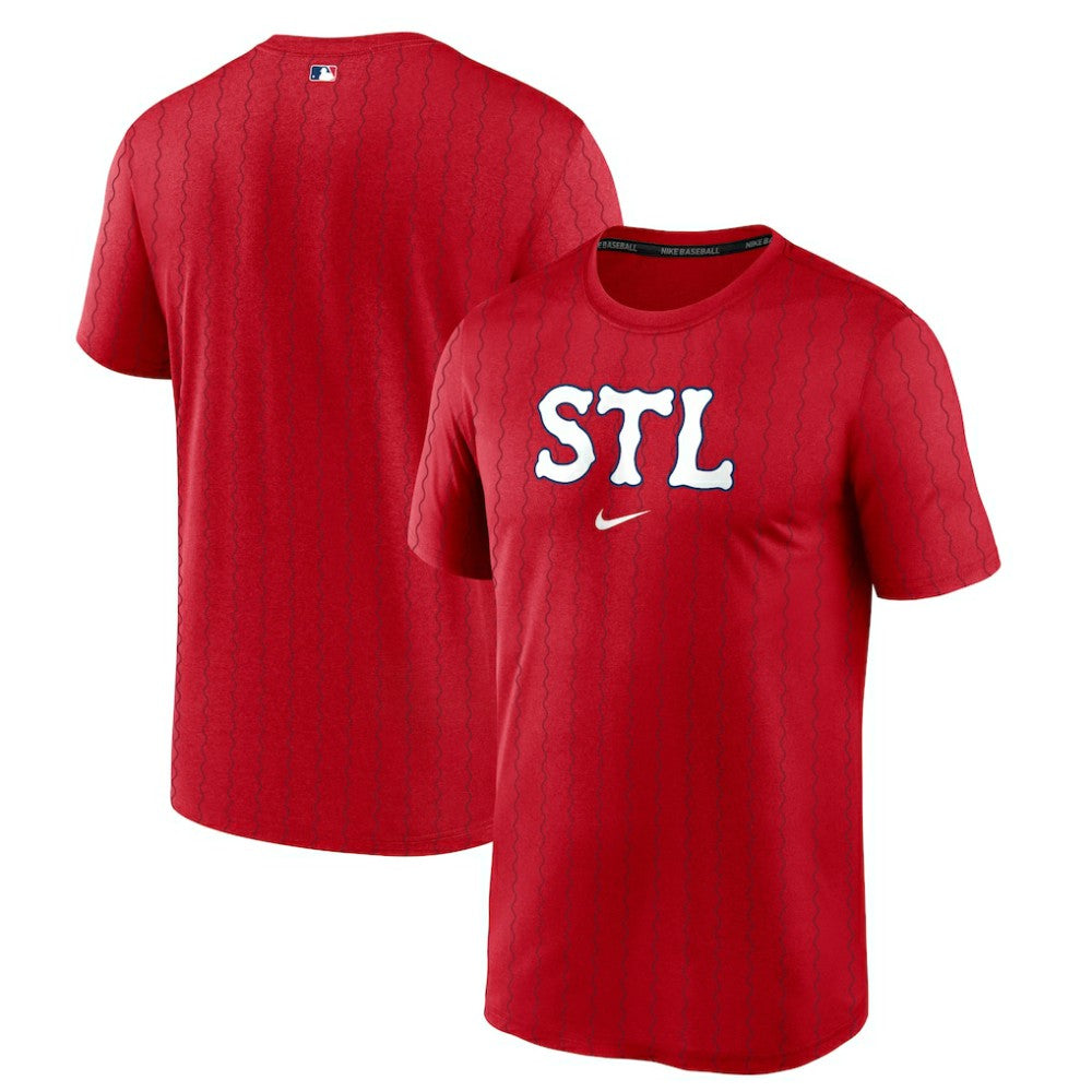St. Louis Cardinals Nike 2024 City Connect Authentic Collection Practice Velocity Performance T-Shirt - Red T-shirts