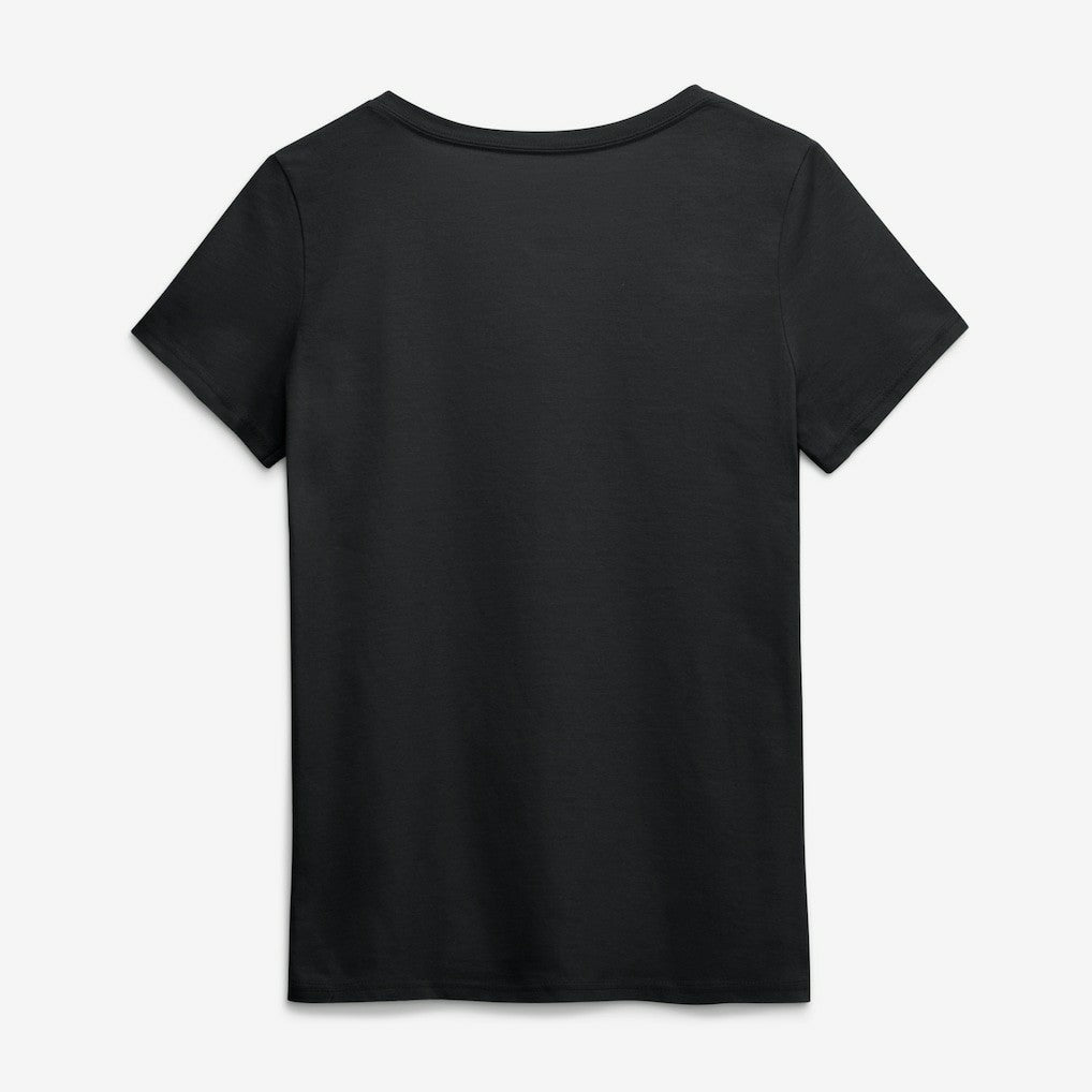Chicago Bears Logo Athletic Women's Primary Logo V-Neck T-Shirt Black