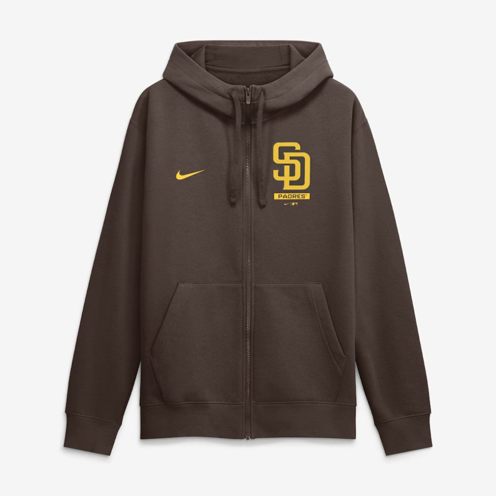 San Diego Padres Nike Primetime Lockup Full-Zip Hoodie - Brown Hoodies