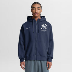 New York Yankees Nike Primetime Lockup Full-Zip Hoodie - Navy Hoodies