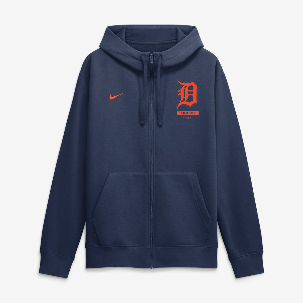 Detroit Tigers Nike Primetime Lockup Full-Zip Hoodie - Navy Hoodies