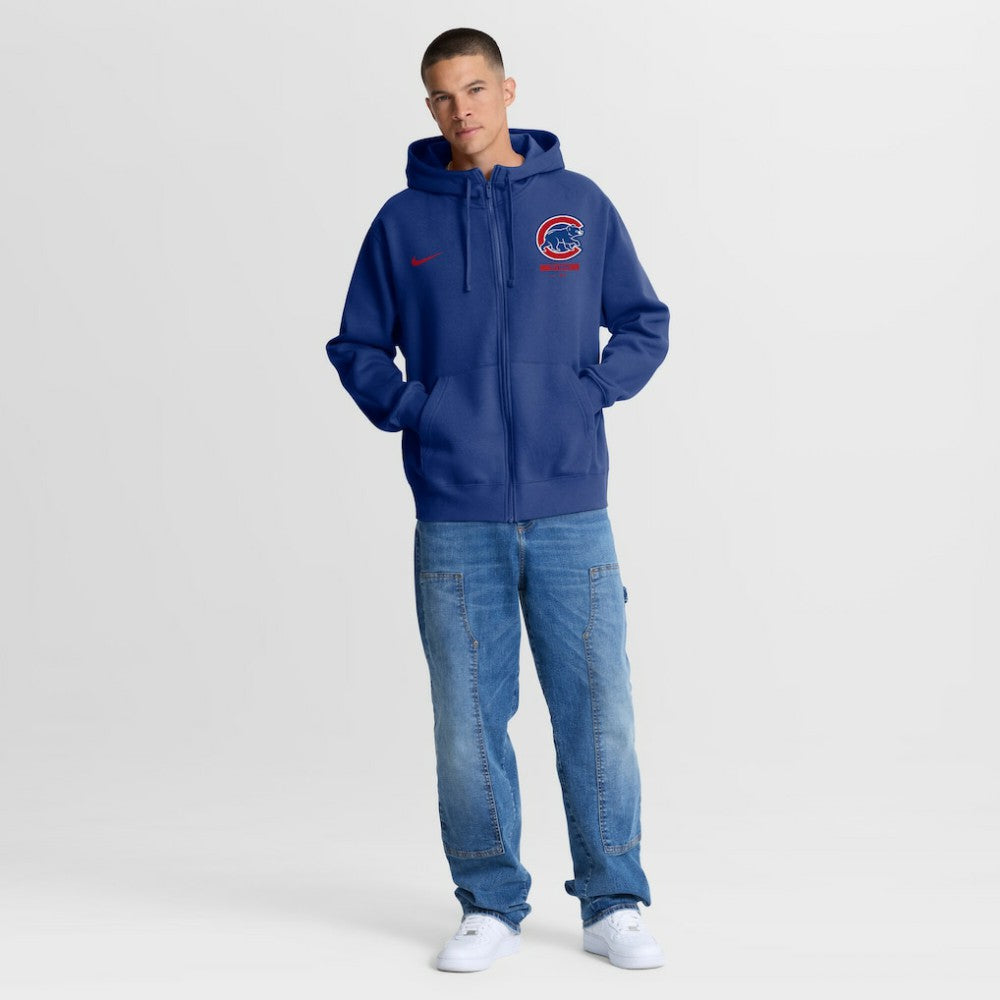 Chicago Cubs Nike Primetime Lockup Full-Zip Hoodie - Royal Hoodies