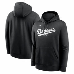Los Angeles Dodgers Nike Logo Club Fleece Hoodie - Black Hoodies