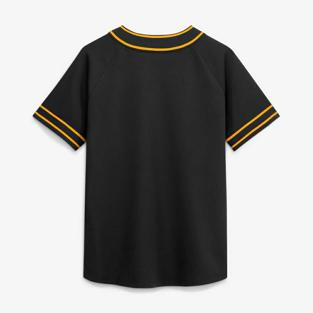 Pittsburgh Pirates Fanatics Women's Diva Race Ahead Raglan V-Neck T-Shirt - Black T-shirts