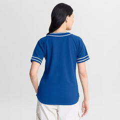 Los Angeles Dodgers Fanatics Women's Diva Race Ahead Raglan V-Neck T-Shirt - Royal T-shirts