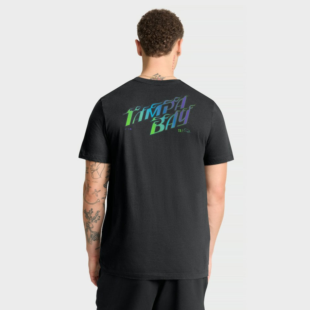 Tampa Bay Rays Nike City Connect 2-Hit T-Shirt - Black T-shirts