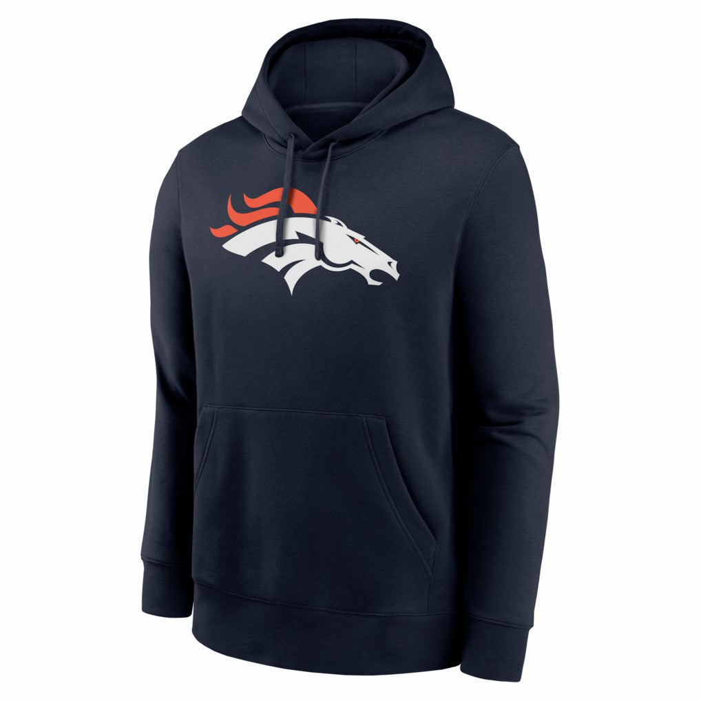 Bo Nix Denver Broncos Name & Number Fleece Hoodie Navy