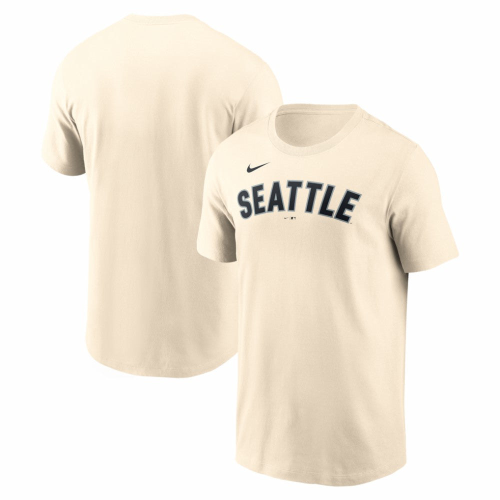 Seattle Mariners Nike Alternate Wordmark T-Shirt - Cream T-shirts