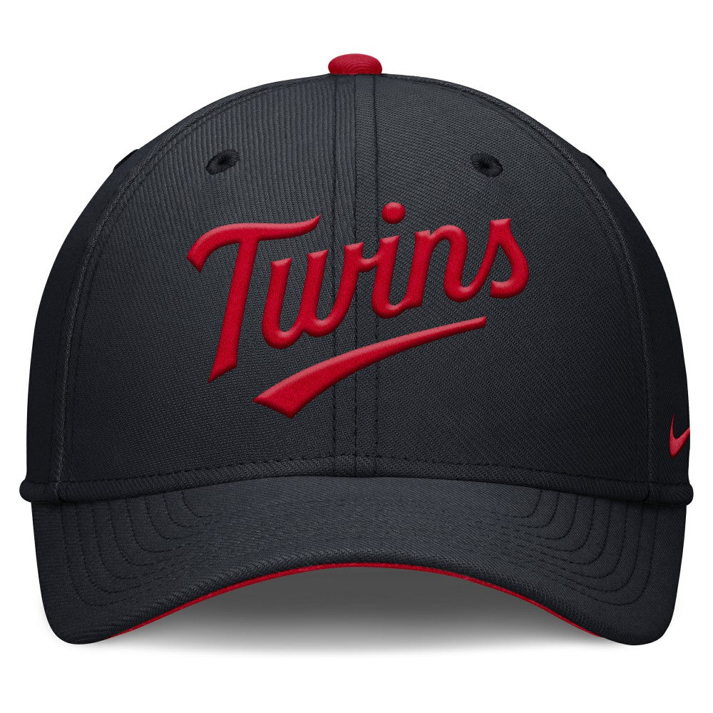 Minnesota Twins Nike Primetime Rise Dri-FIT Flex Hat - Navy Hats