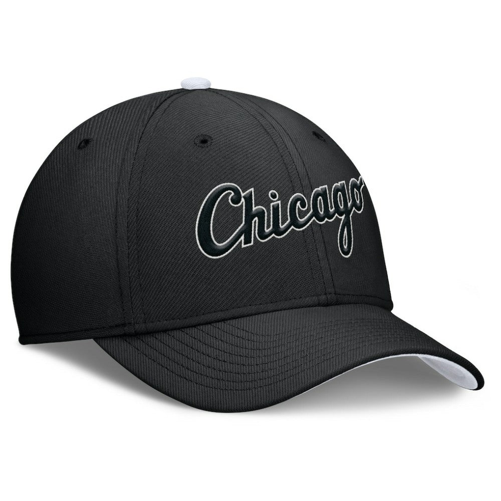 Chicago White Sox Nike Primetime Rise Dri-FIT Flex Hat - Black Hats