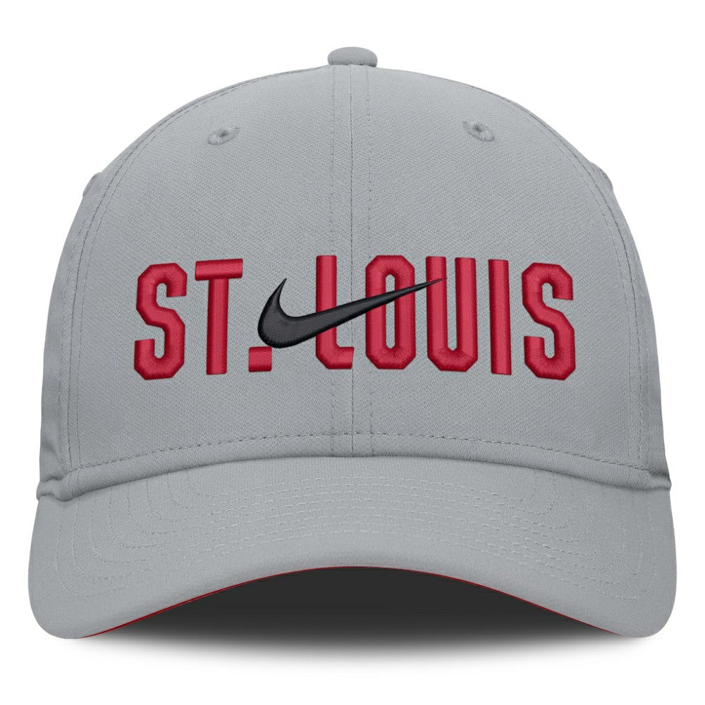 St. Louis Cardinals Nike Primetime Rise Dri-FIT Flex Hat - Gray Hats