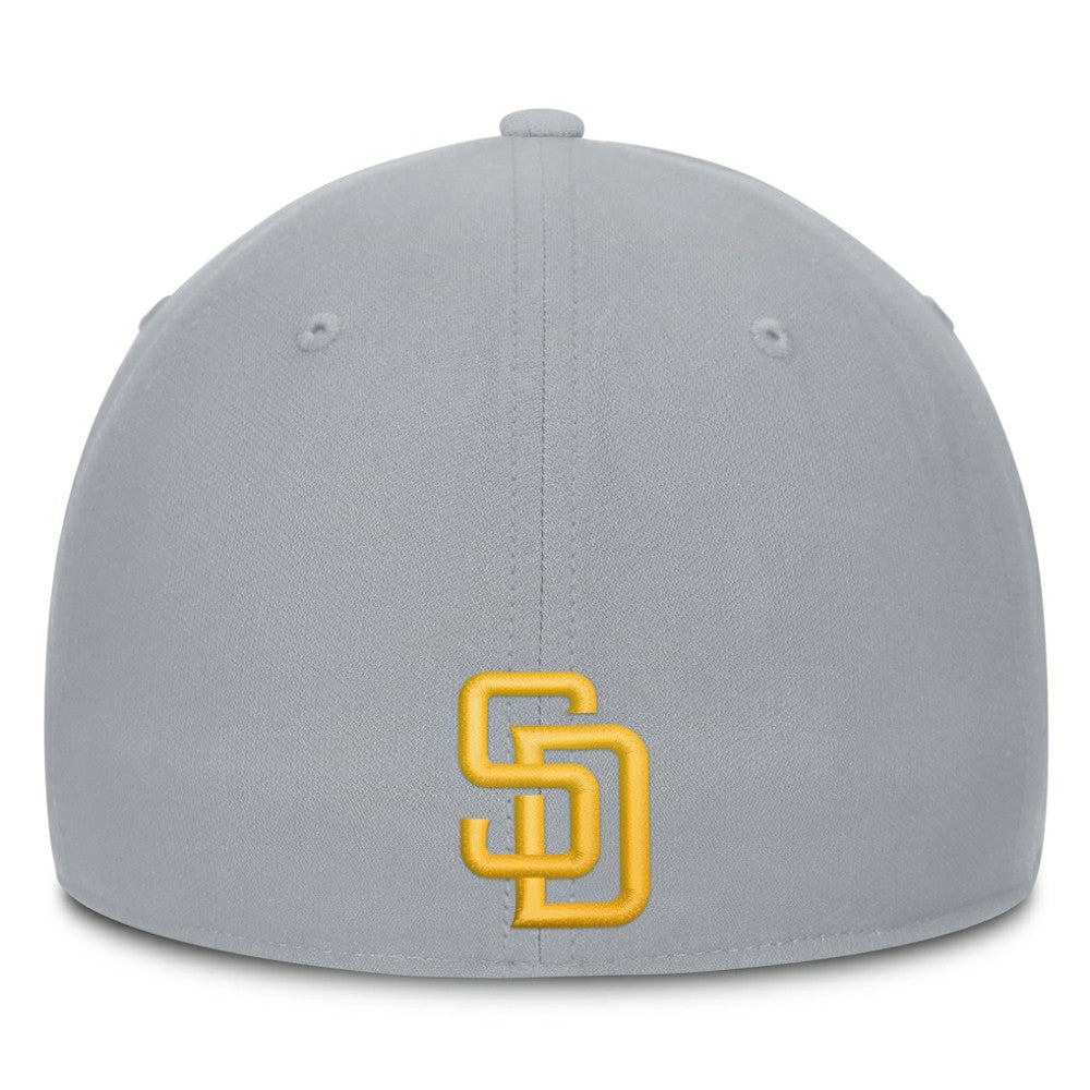 San Diego Padres Nike Primetime Rise Dri-FIT Flex Hat - Gray Hats