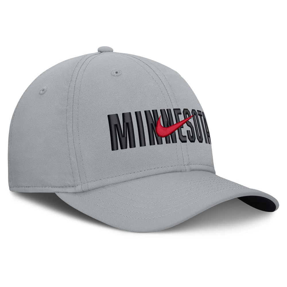 Minnesota Twins Nike Primetime Rise Dri-FIT Flex Hat - Gray Hats