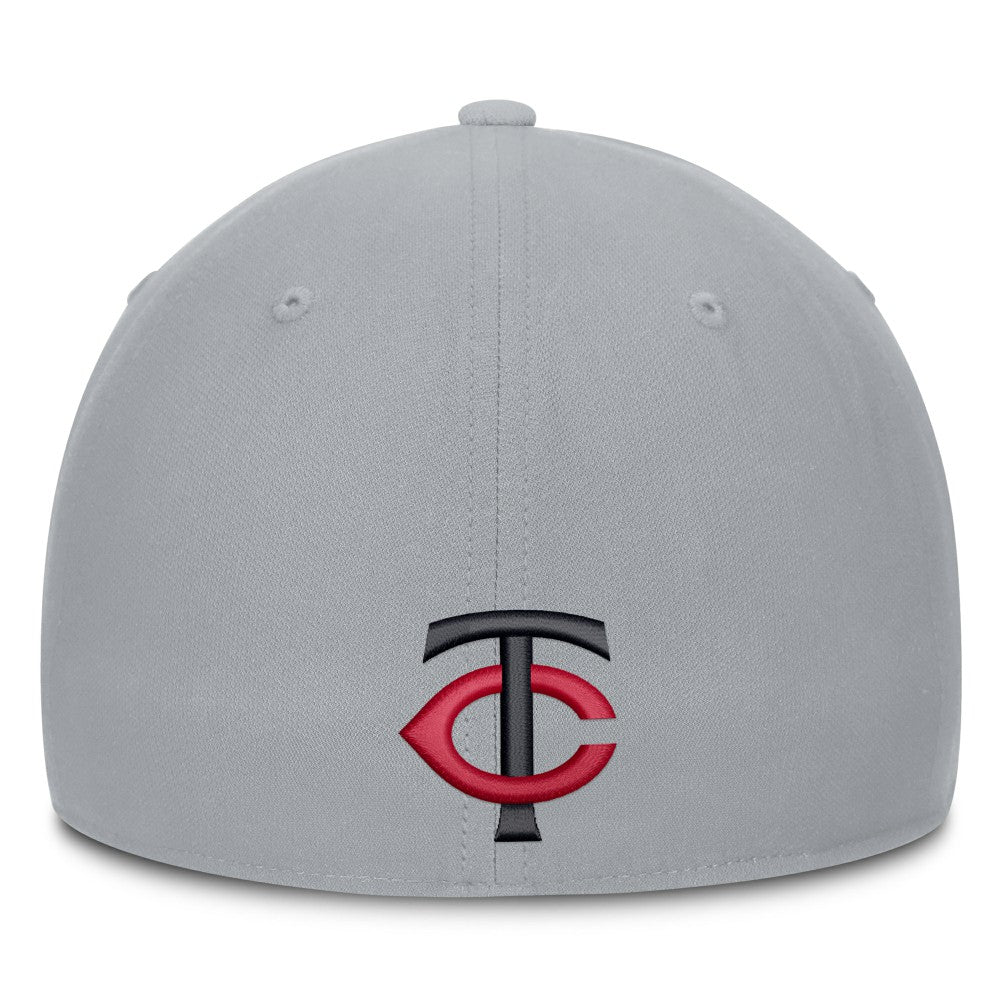 Minnesota Twins Nike Primetime Rise Dri-FIT Flex Hat - Gray Hats
